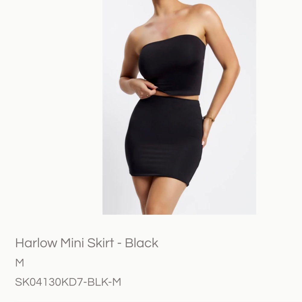 Meshki Black Mini Skirt